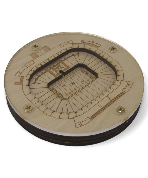 Handcrafted Stadium Coasters